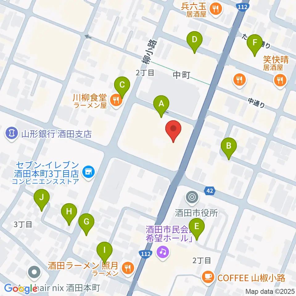 酒田FMハーバーRADIO周辺の駐車場・コインパーキング一覧地図