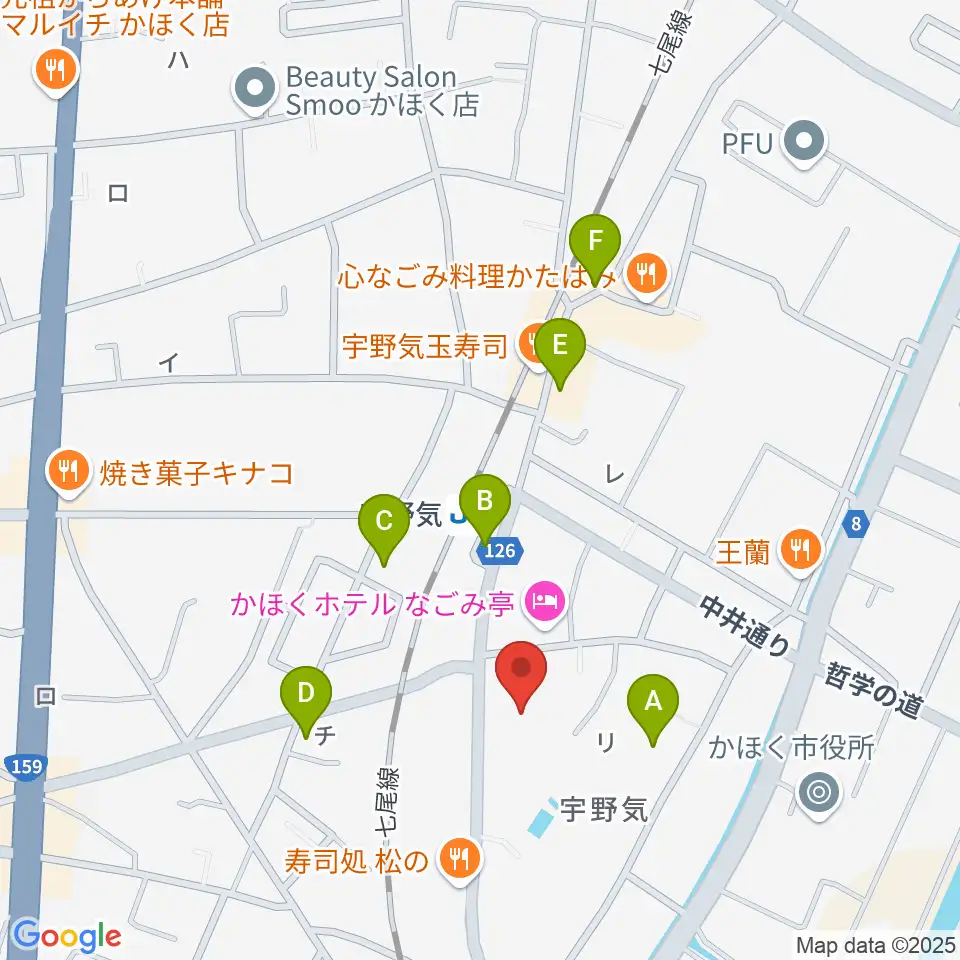 開進堂楽器 MPC宇ノ気周辺の駐車場・コインパーキング一覧地図