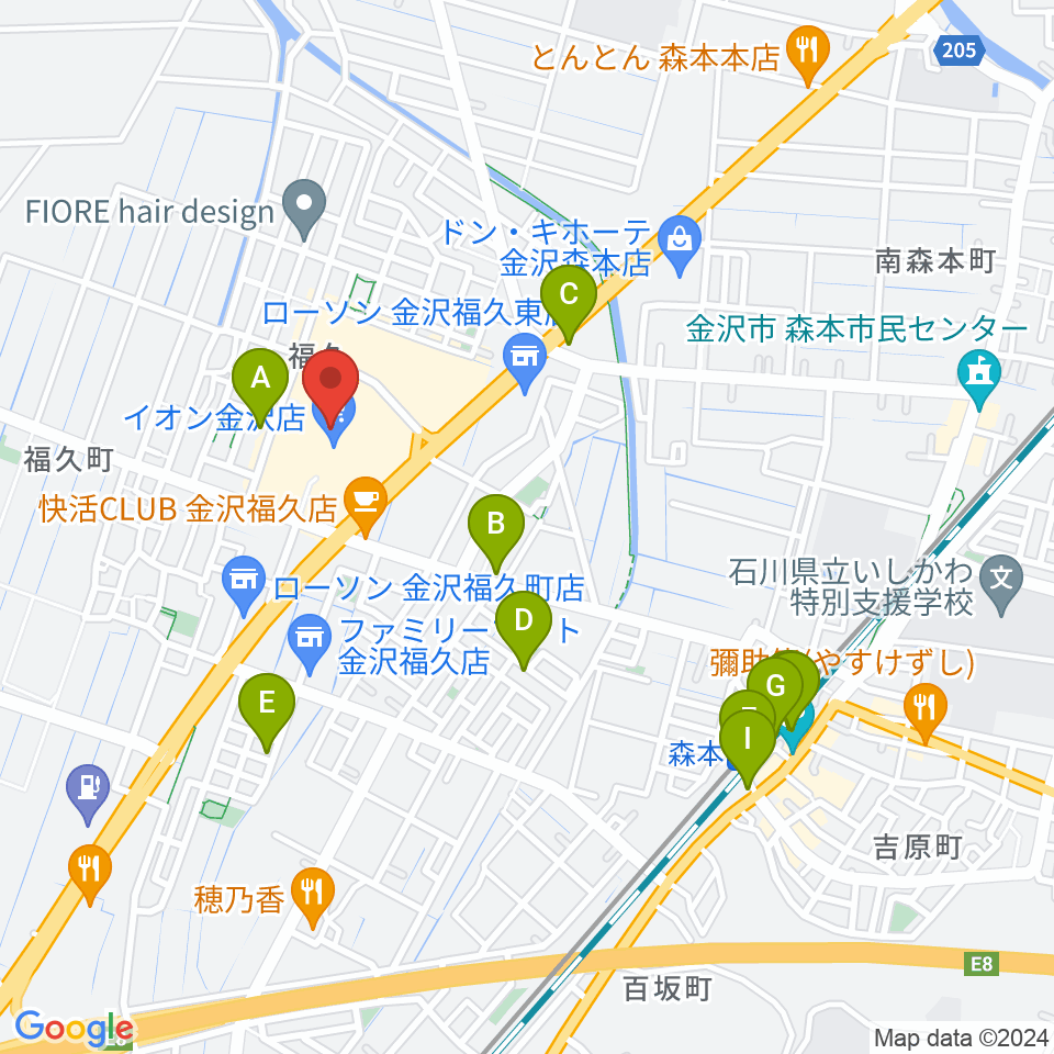 開進堂楽器 MPC森本周辺の駐車場・コインパーキング一覧地図