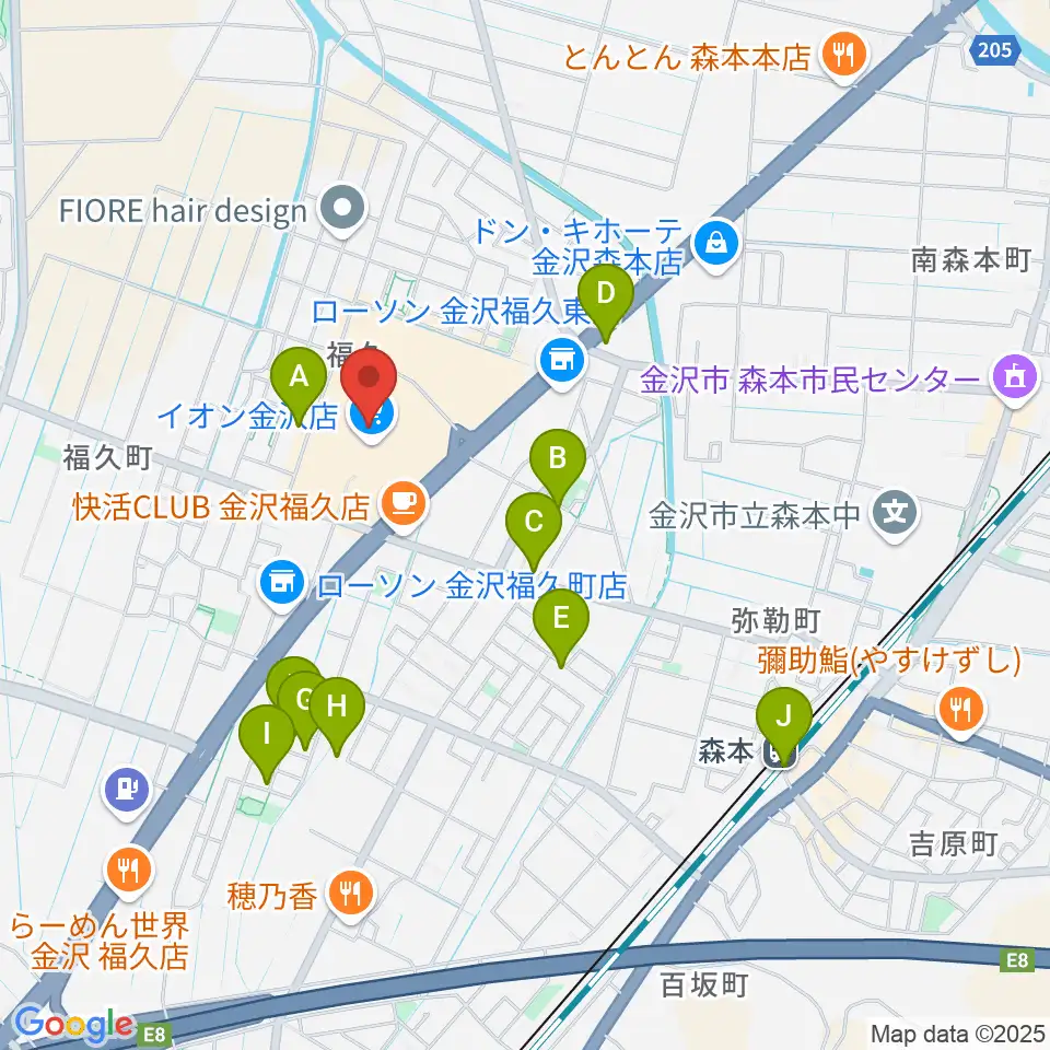 開進堂楽器 MPC森本周辺の駐車場・コインパーキング一覧地図