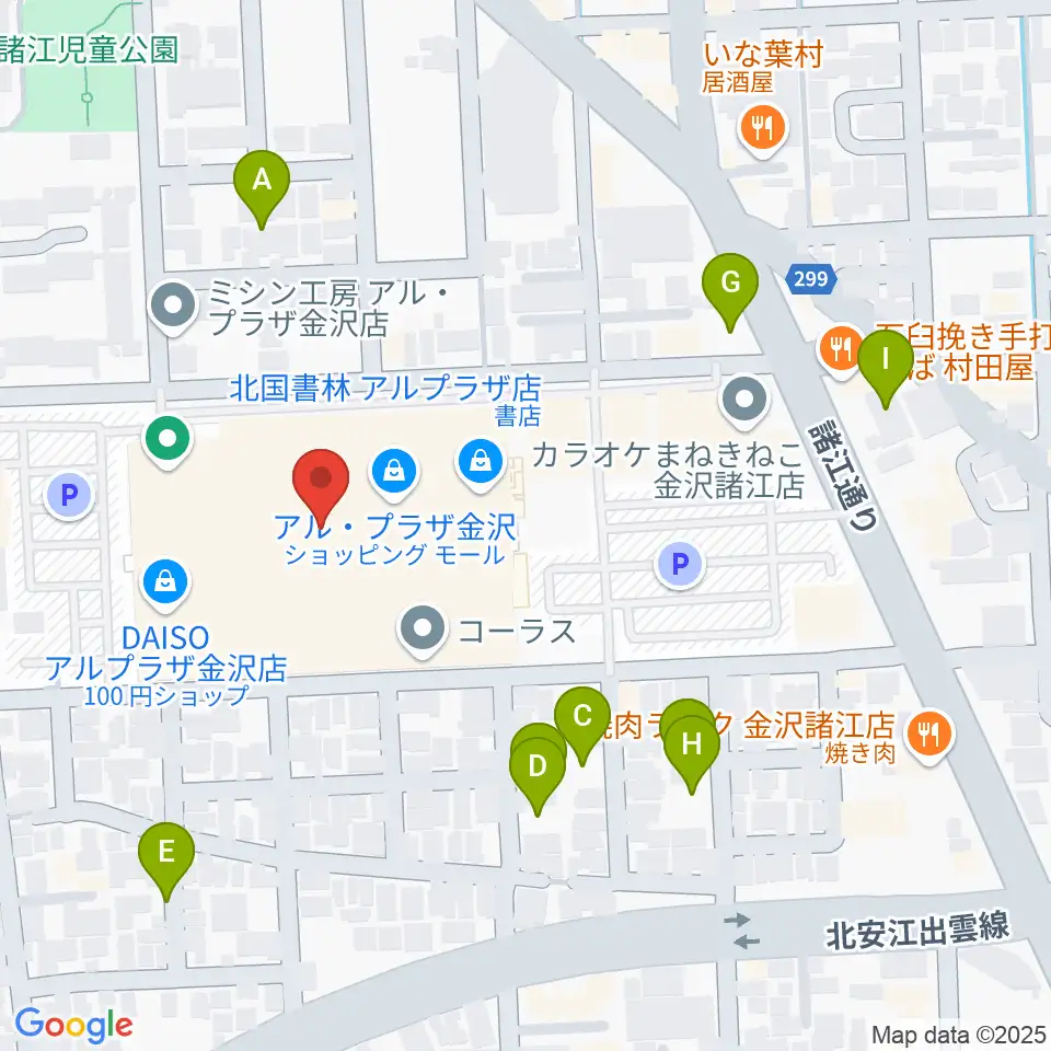 開進堂楽器 MPC諸江周辺の駐車場・コインパーキング一覧地図