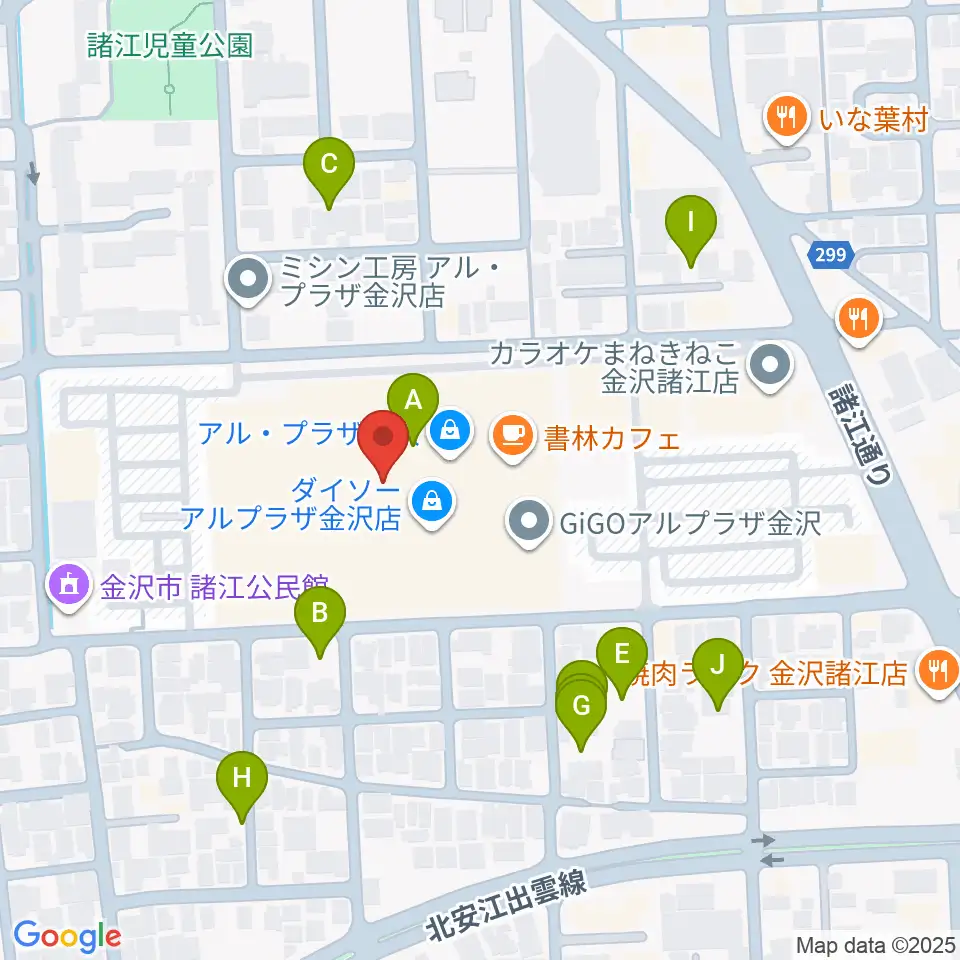 開進堂楽器 MPC諸江周辺の駐車場・コインパーキング一覧地図