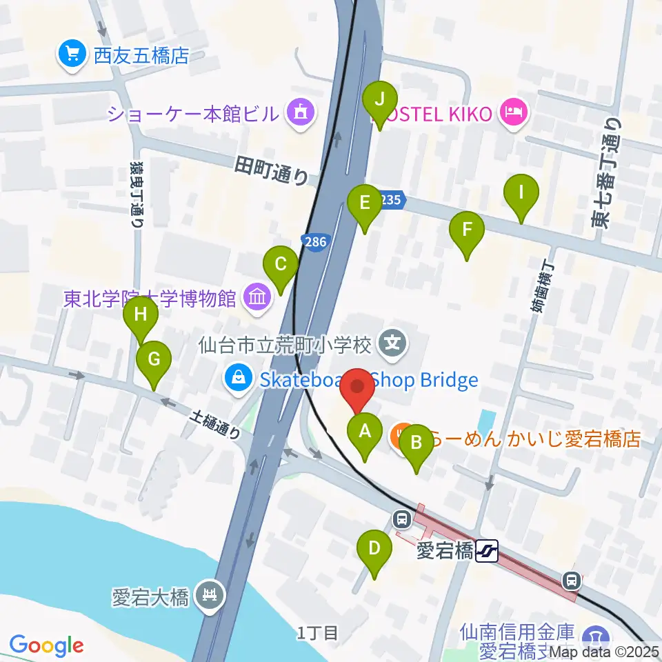 ラジオ3 仙台シティエフエム周辺の駐車場・コインパーキング一覧地図