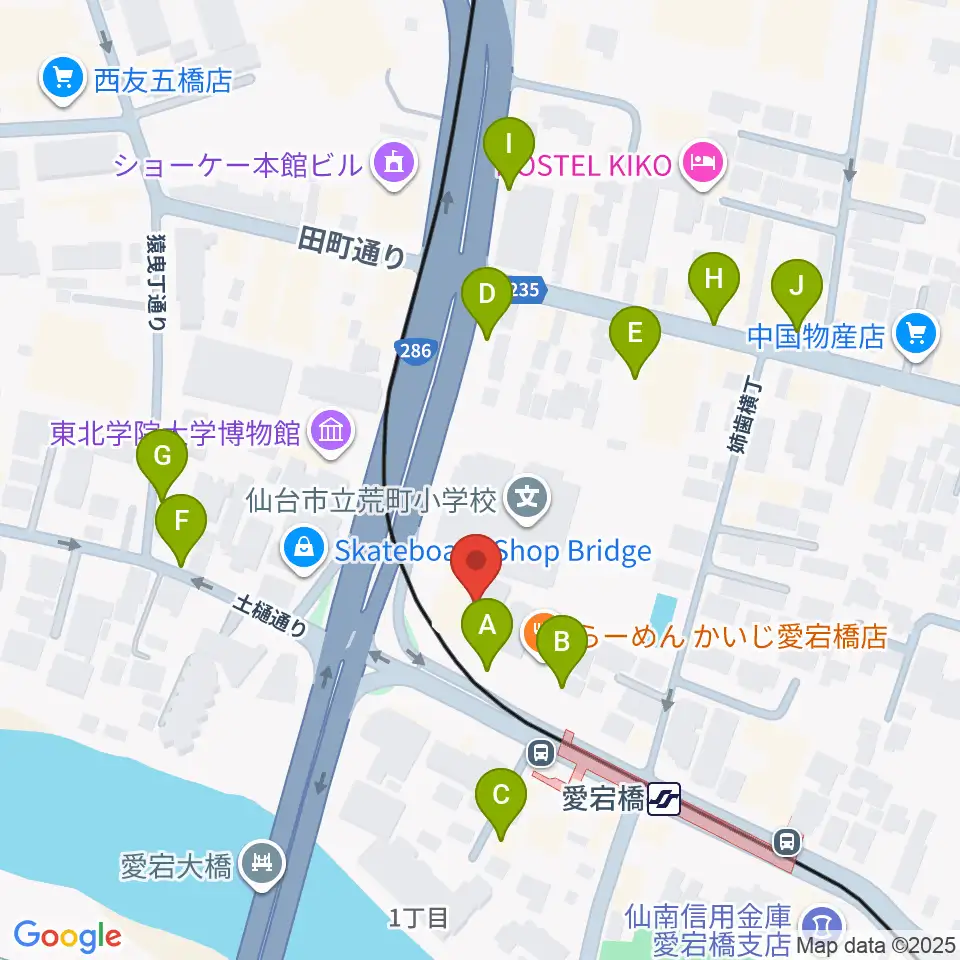 ラジオ3 仙台シティエフエム周辺の駐車場・コインパーキング一覧地図