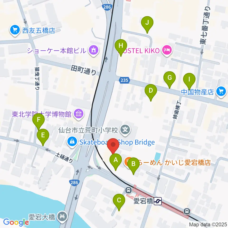 ラジオ3 仙台シティエフエム周辺の駐車場・コインパーキング一覧地図