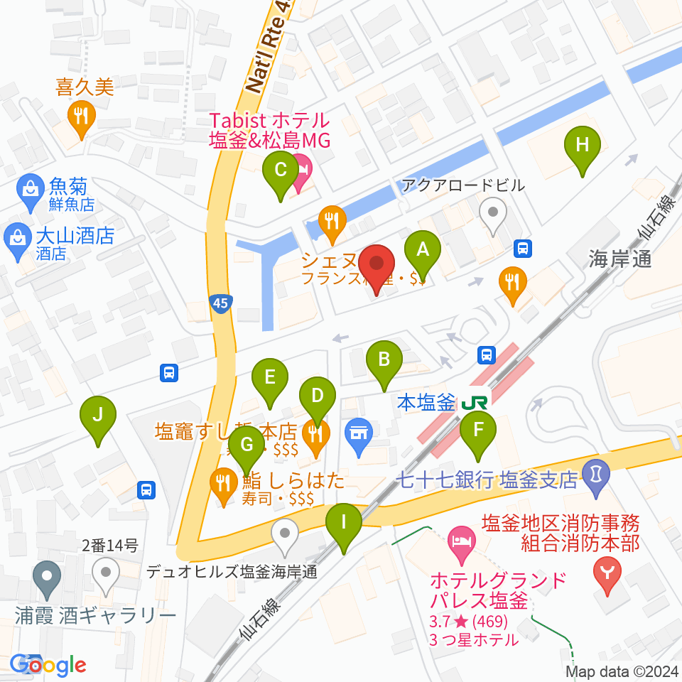 ベイウェーブ周辺の駐車場・コインパーキング一覧地図