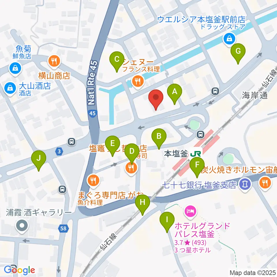 ベイウェーブ周辺の駐車場・コインパーキング一覧地図