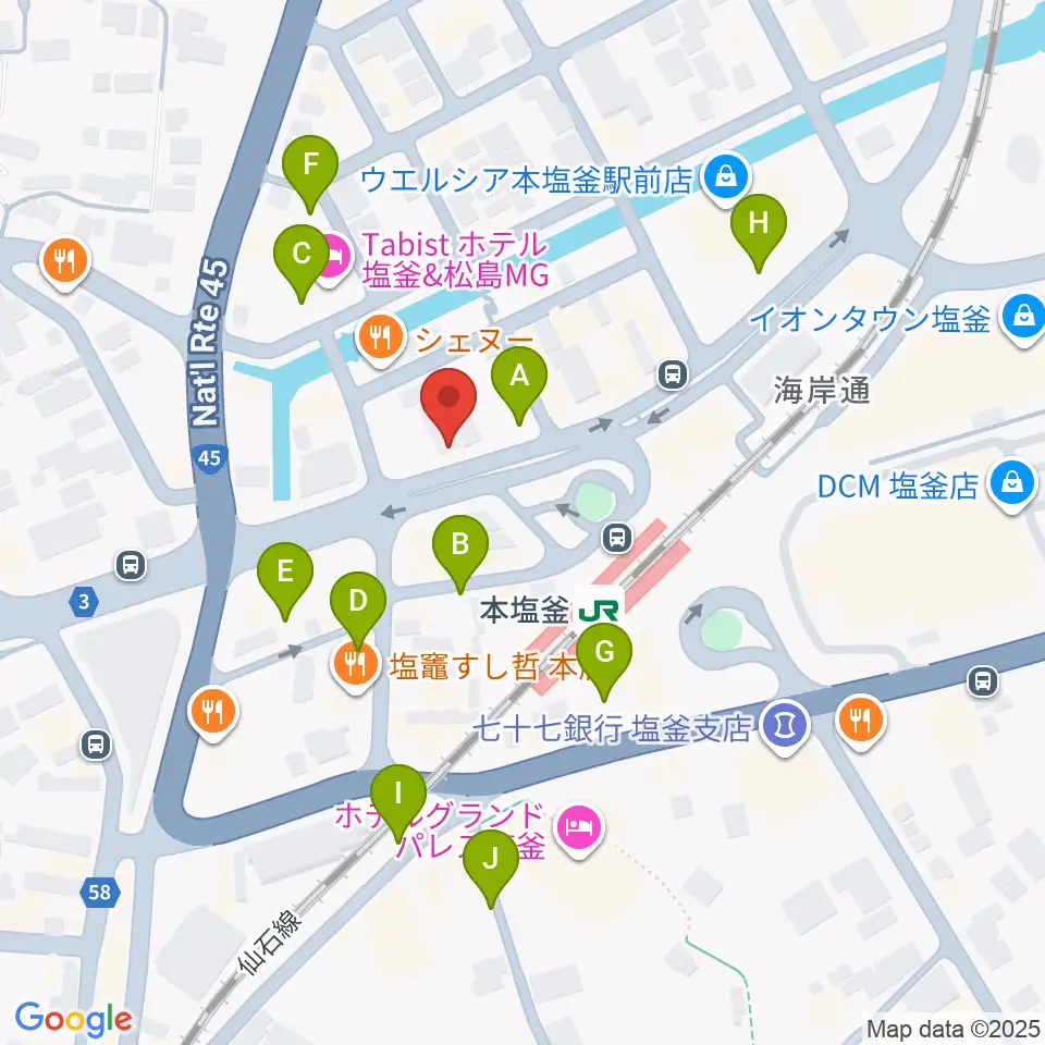 ベイウェーブ周辺の駐車場・コインパーキング一覧地図
