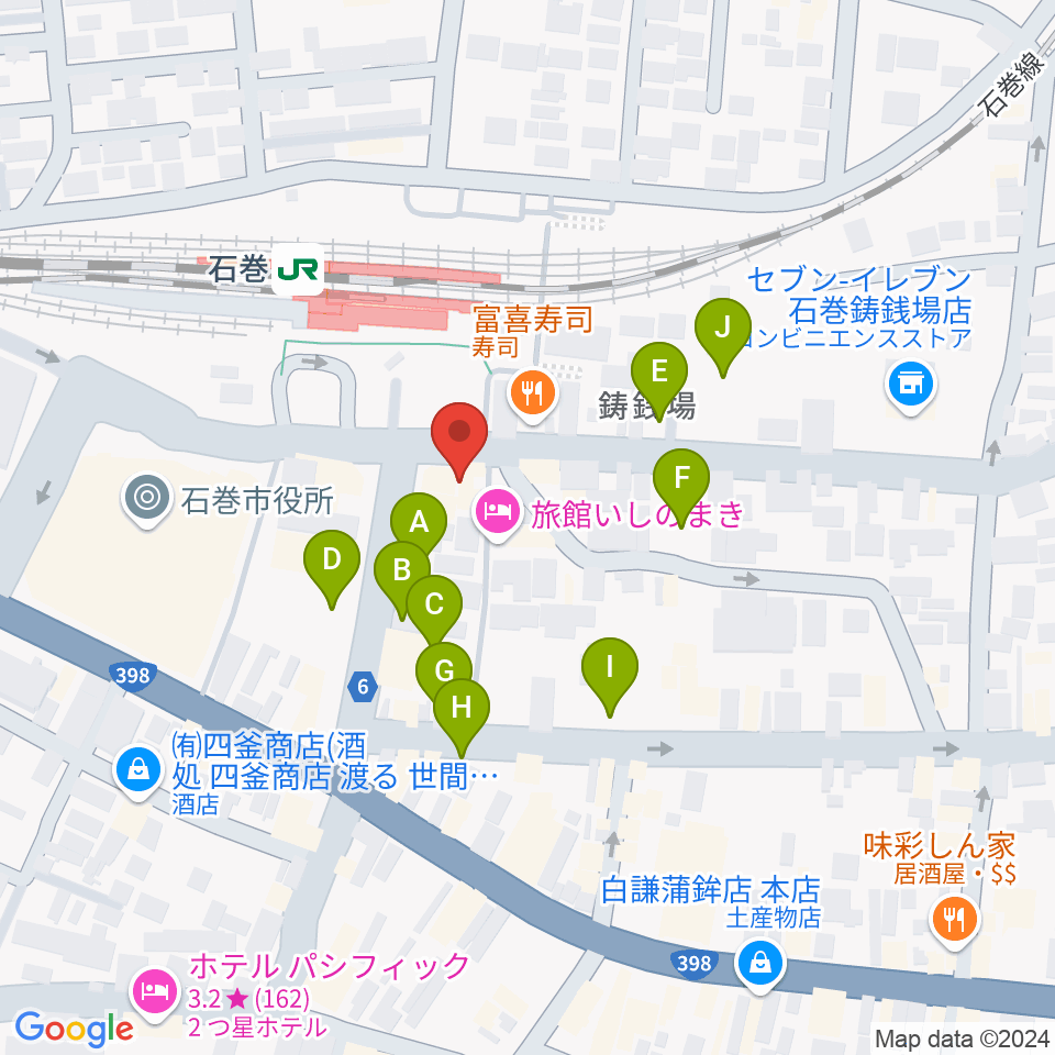 ラジオ石巻周辺の駐車場・コインパーキング一覧地図