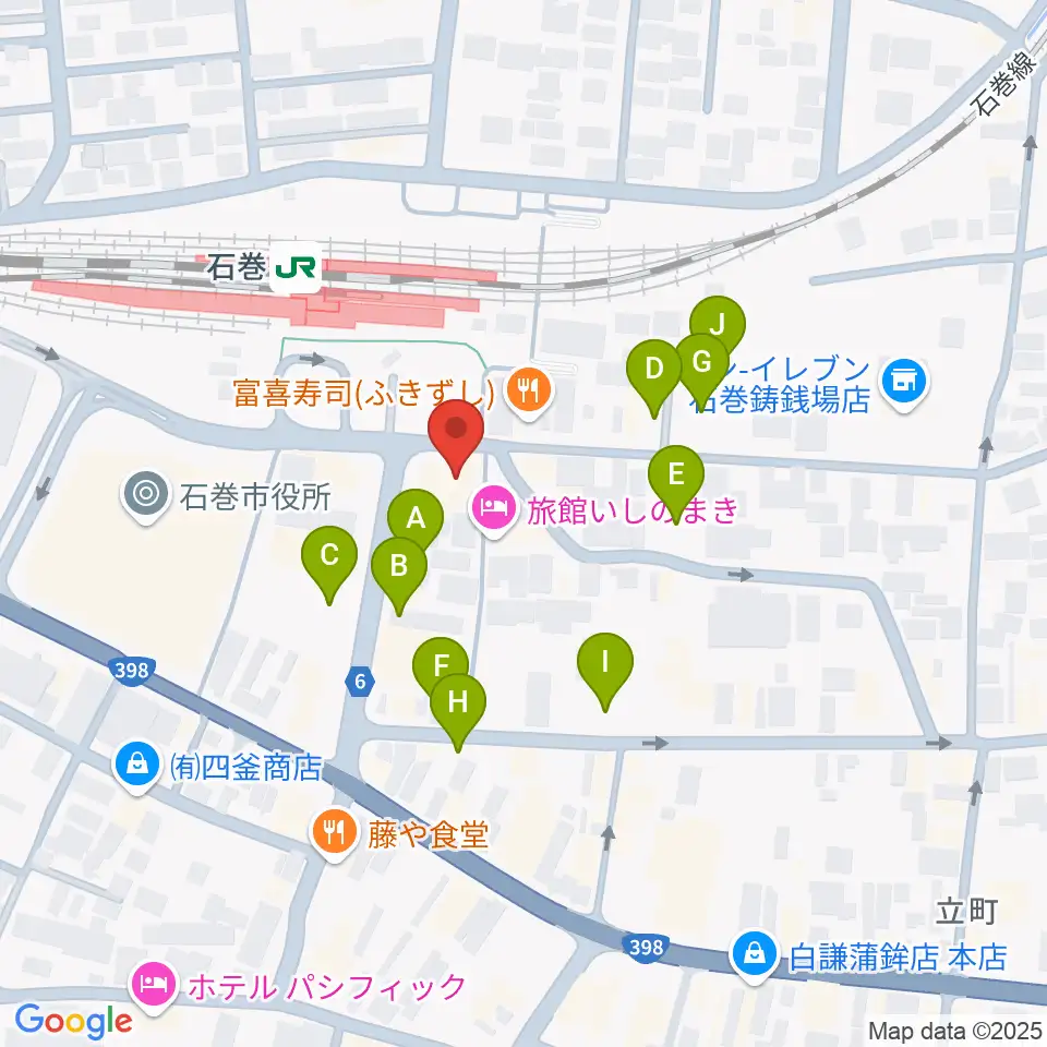 ラジオ石巻周辺の駐車場・コインパーキング一覧地図
