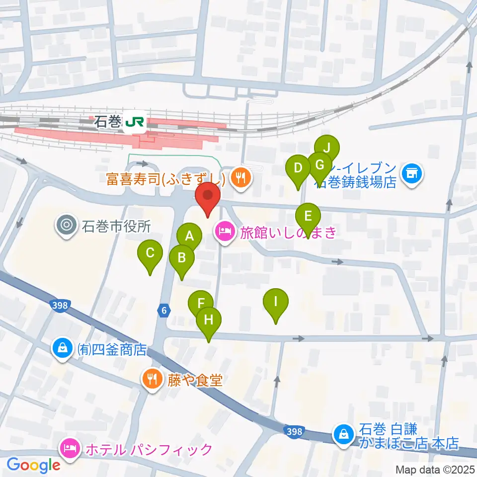ラジオ石巻周辺の駐車場・コインパーキング一覧地図
