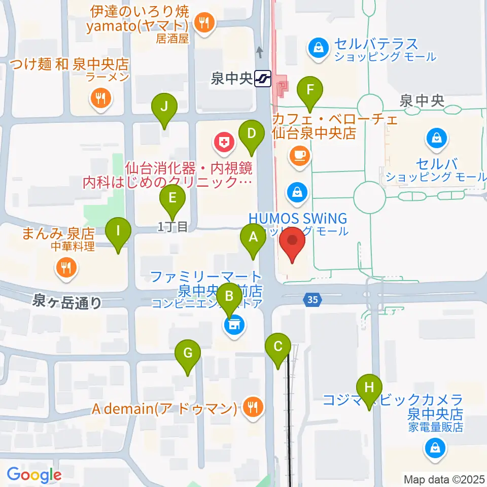 fmいずみ周辺の駐車場・コインパーキング一覧地図