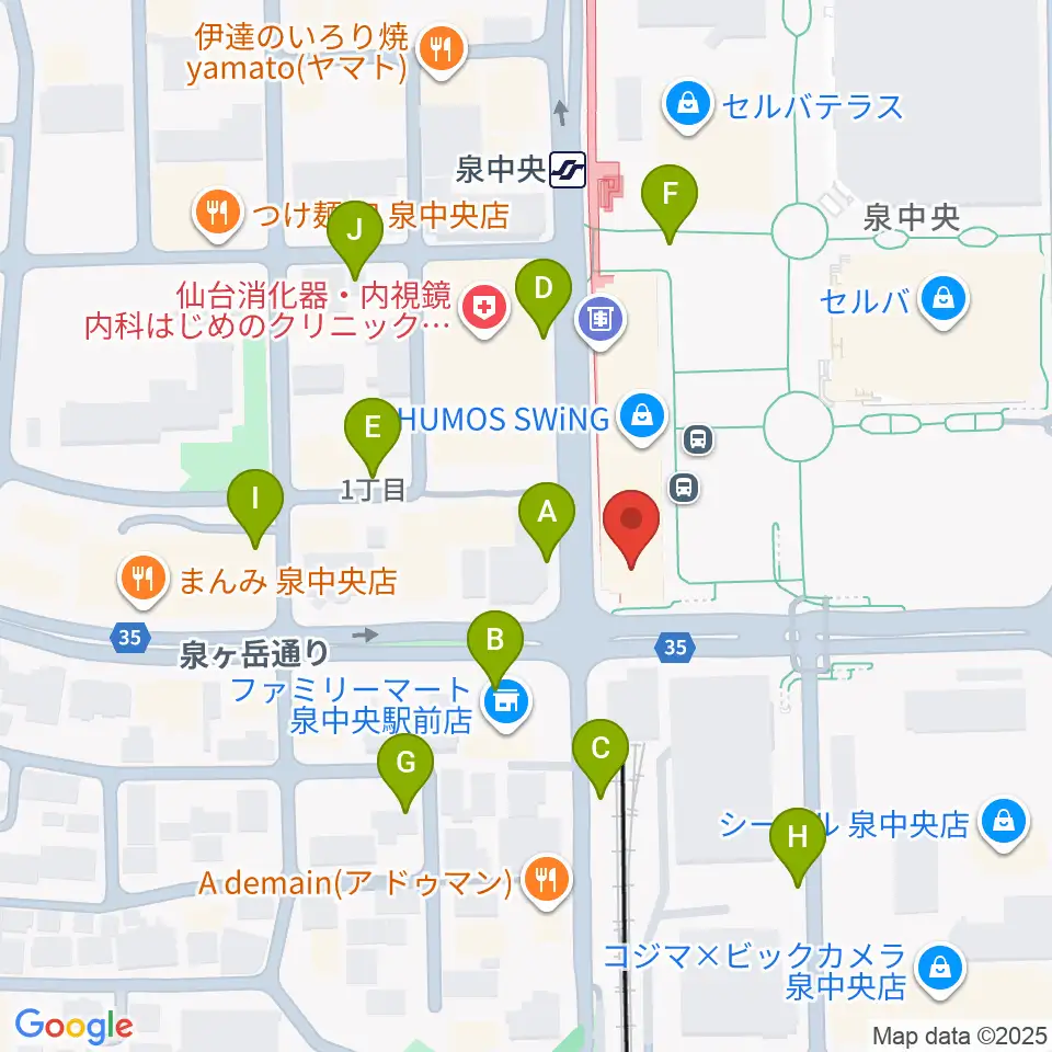 fmいずみ周辺の駐車場・コインパーキング一覧地図