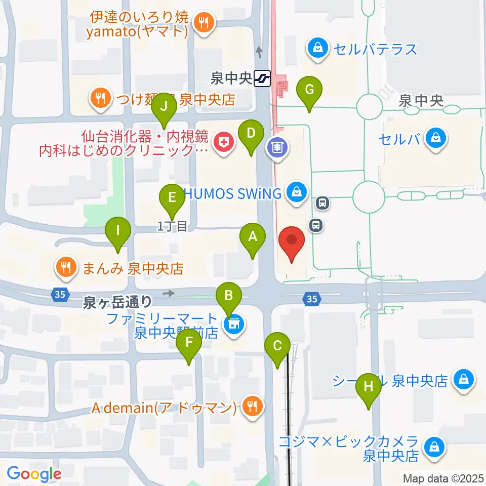 fmいずみ周辺の駐車場・コインパーキング一覧地図