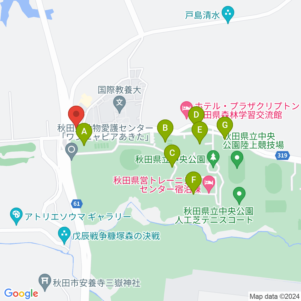 エフエム椿台周辺の駐車場・コインパーキング一覧地図