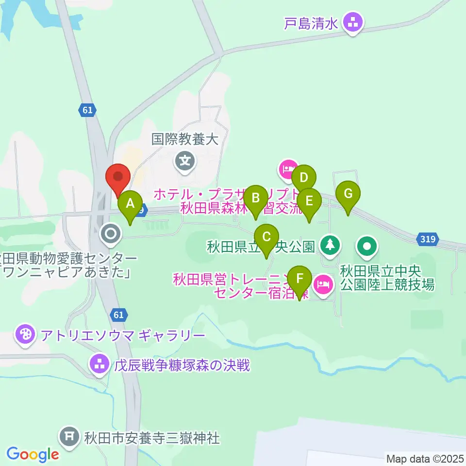 エフエム椿台周辺の駐車場・コインパーキング一覧地図