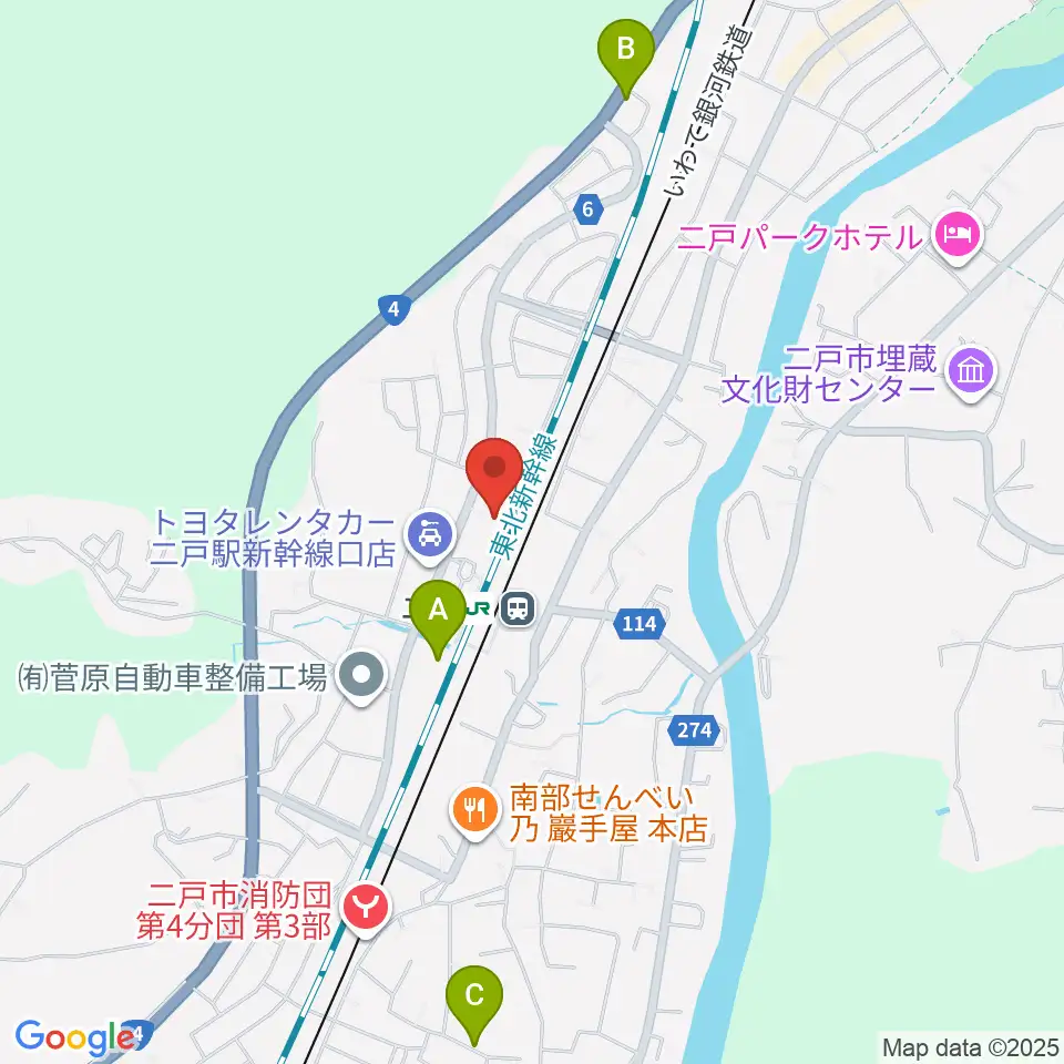 カシオペアFM周辺の駐車場・コインパーキング一覧地図