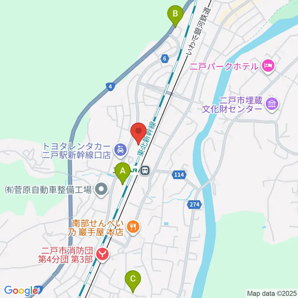 カシオペアFM周辺の駐車場・コインパーキング一覧地図