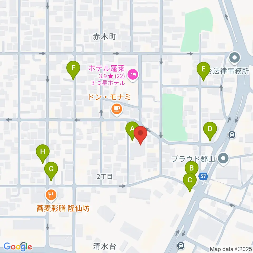 ココラジ周辺の駐車場・コインパーキング一覧地図