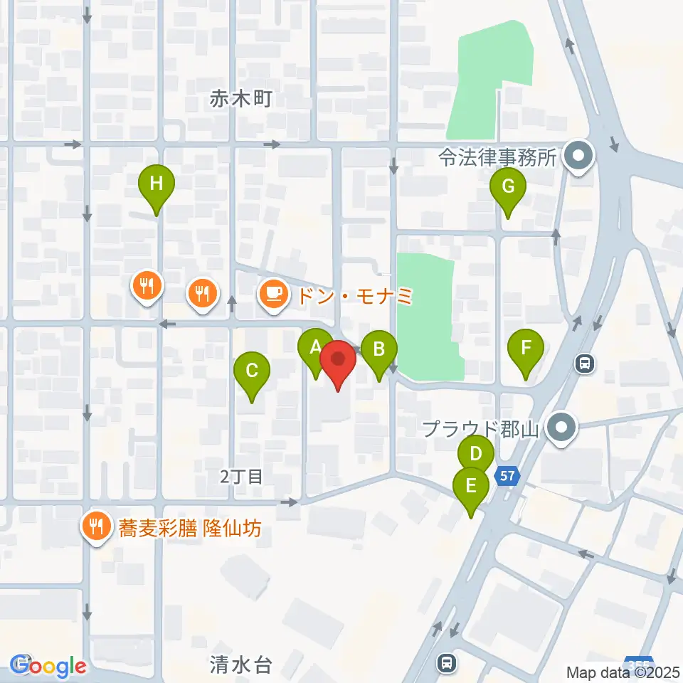 ココラジ周辺の駐車場・コインパーキング一覧地図
