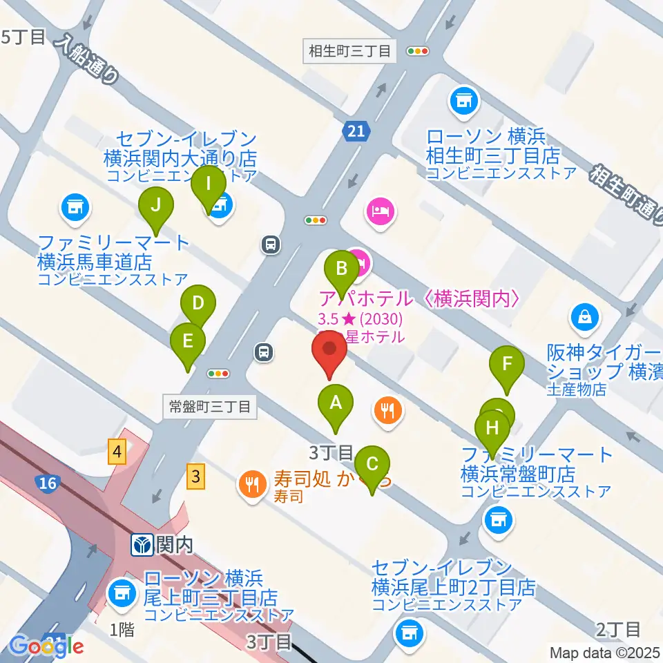 横浜BAYSIS周辺の駐車場・コインパーキング一覧地図