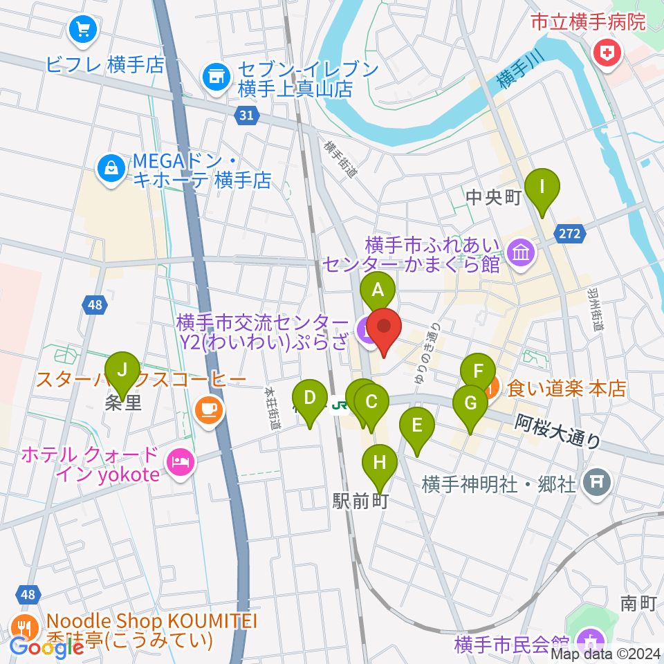 横手かまくらエフエム周辺の駐車場・コインパーキング一覧地図