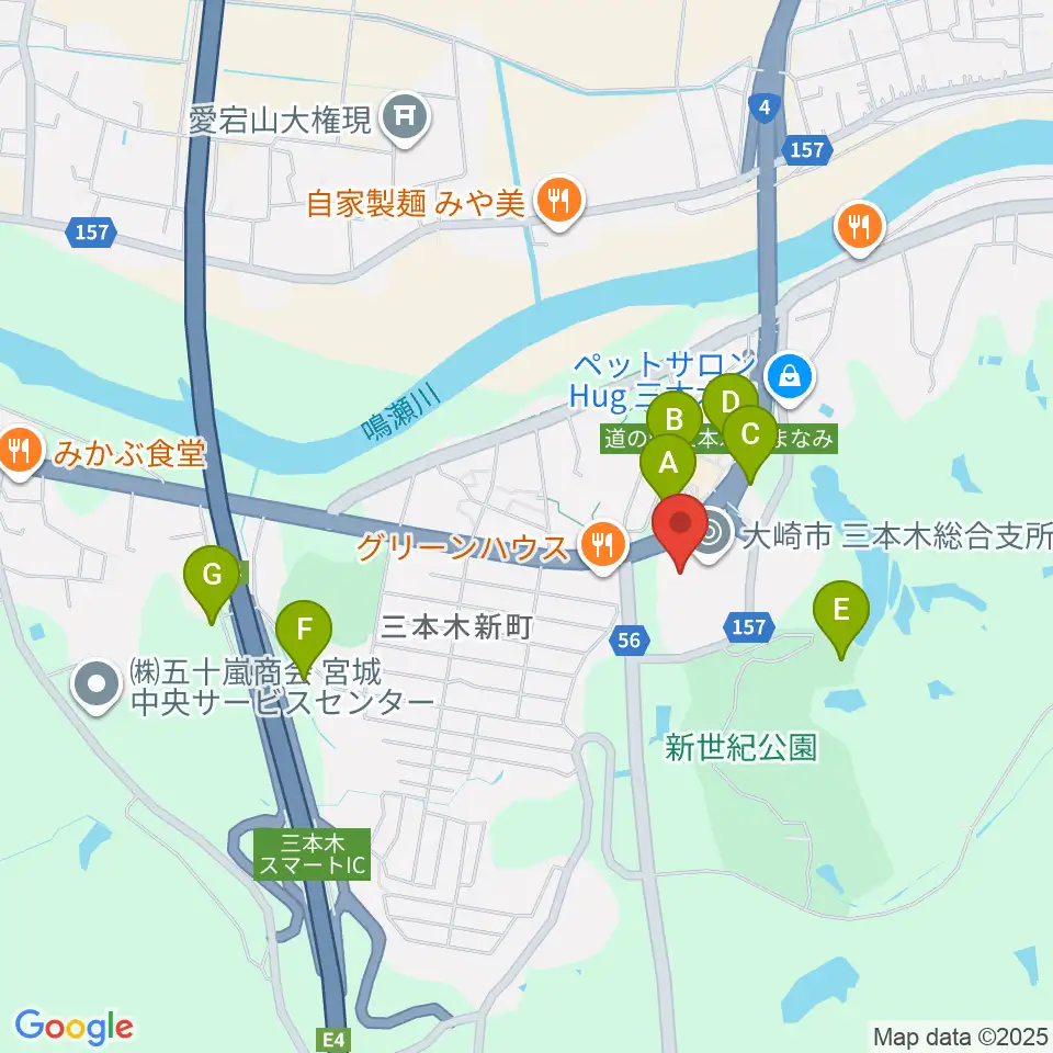 OCRFM83.5 おおさきFM周辺の駐車場・コインパーキング一覧地図