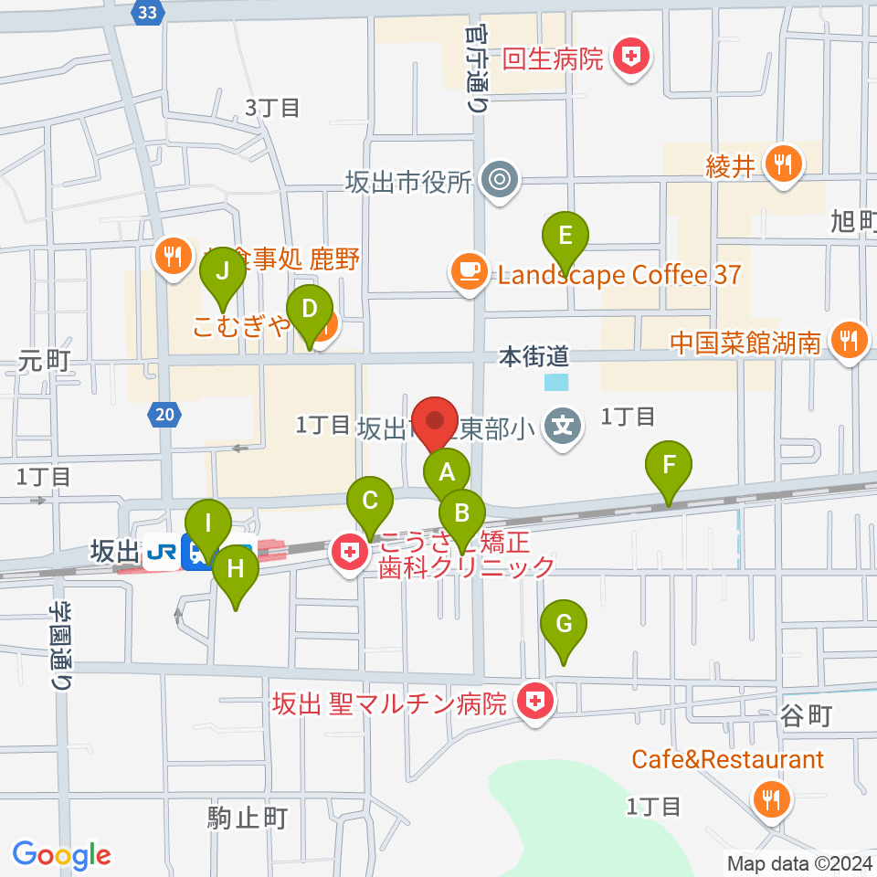 エフエム・サン周辺の駐車場・コインパーキング一覧地図