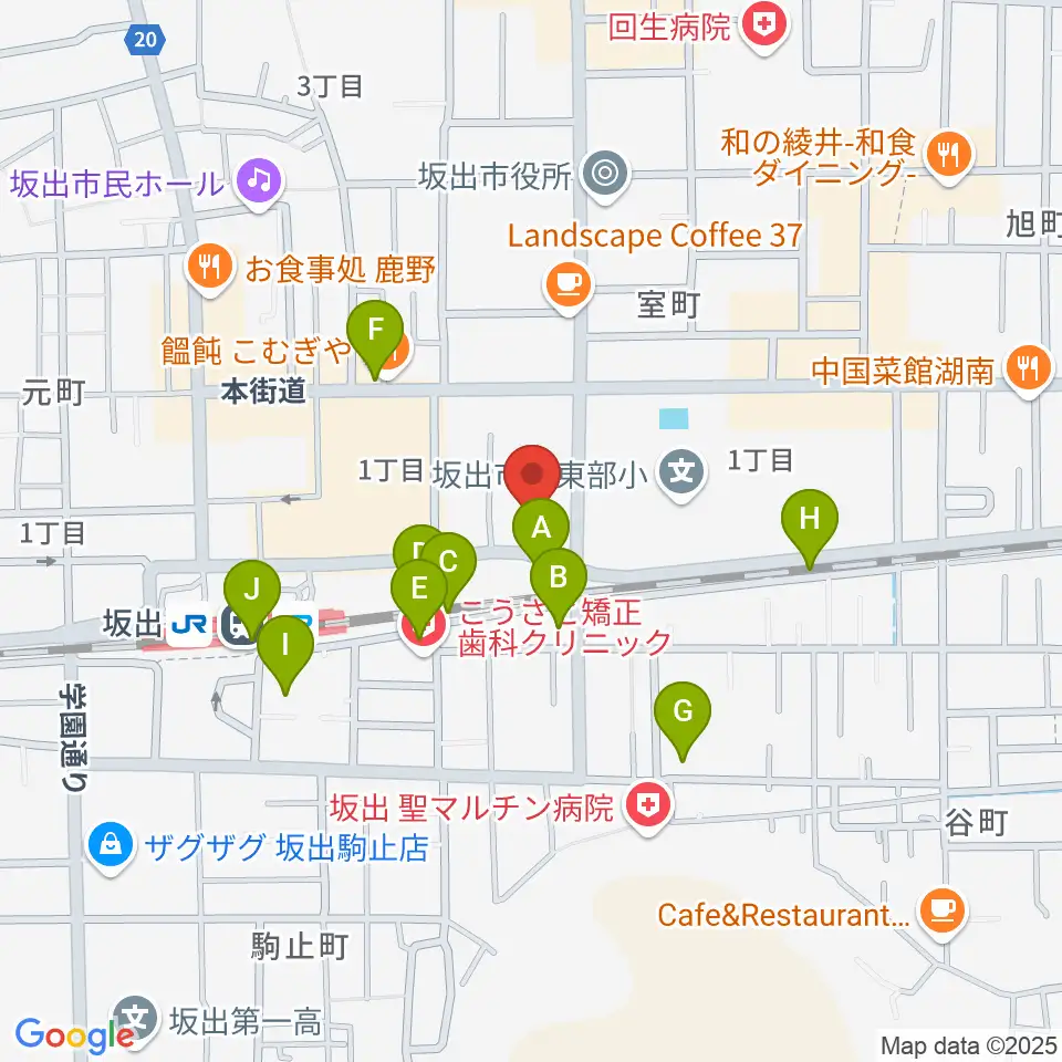 エフエム・サン周辺の駐車場・コインパーキング一覧地図