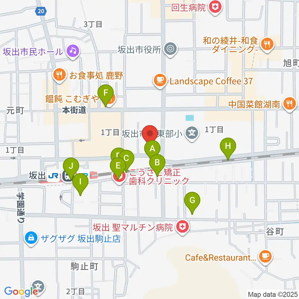 エフエム・サン周辺の駐車場・コインパーキング一覧地図