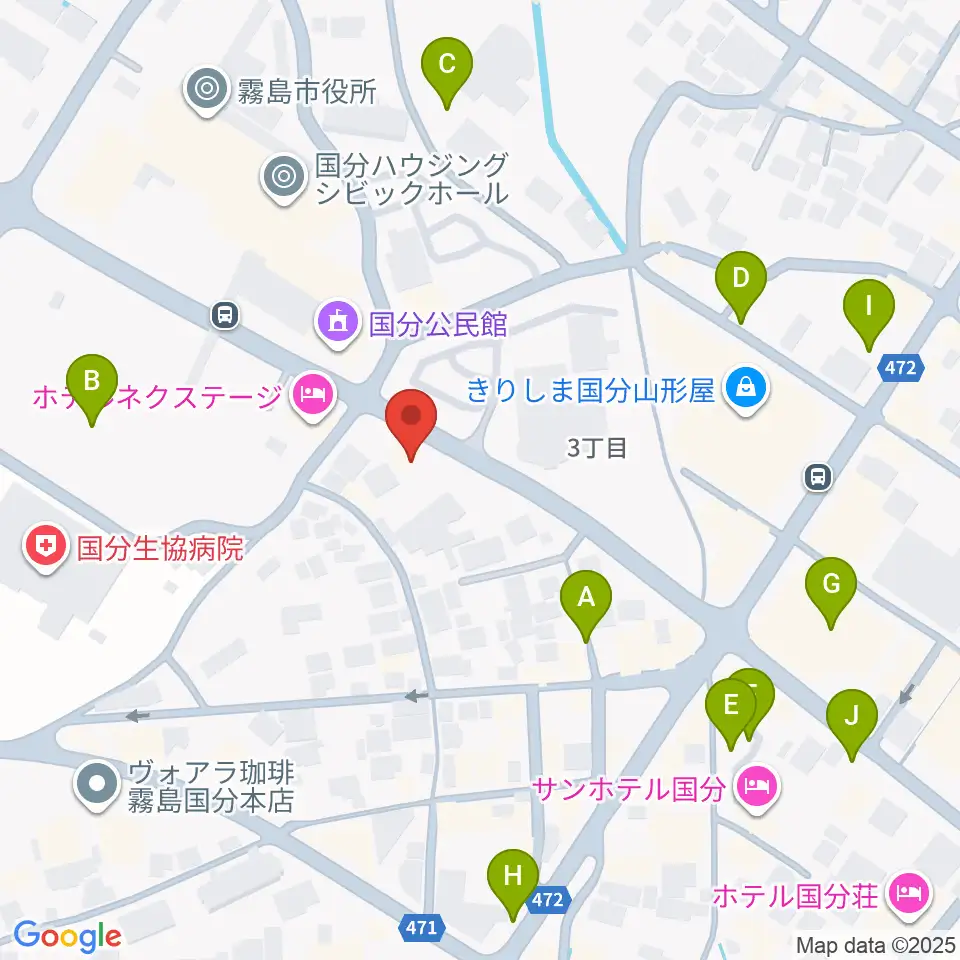 FMきりしま プラスきりしま周辺の駐車場・コインパーキング一覧地図