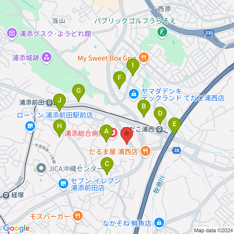 FM21周辺の駐車場・コインパーキング一覧地図