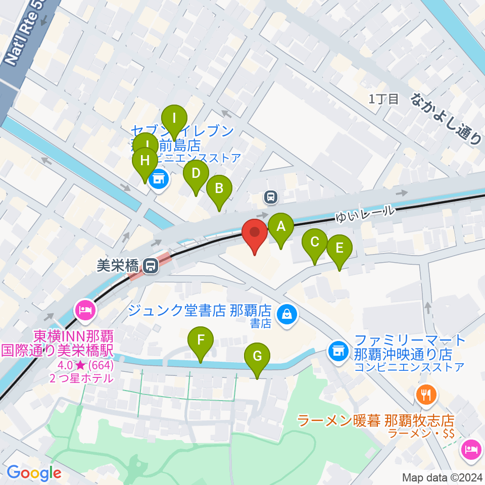 fm那覇周辺の駐車場・コインパーキング一覧地図