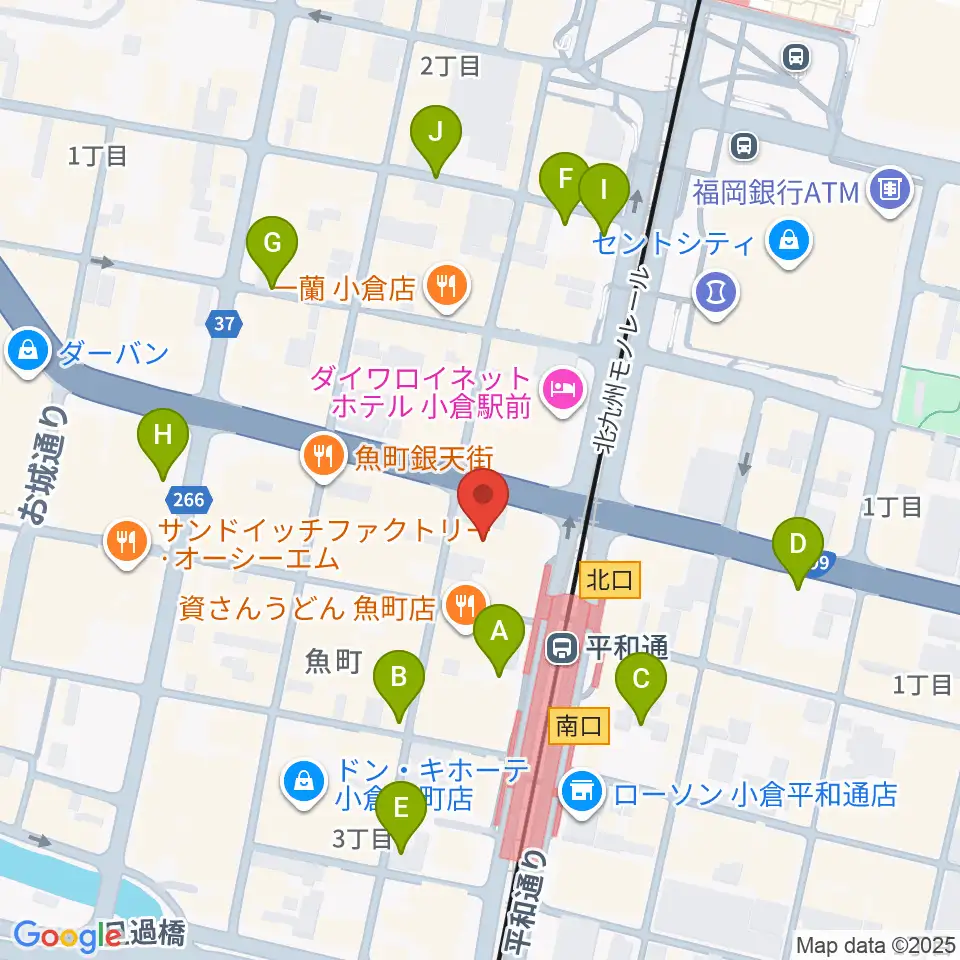 FM KITAQ周辺の駐車場・コインパーキング一覧地図