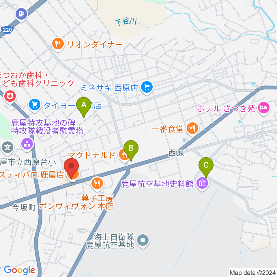 FMかのや周辺の駐車場・コインパーキング一覧地図