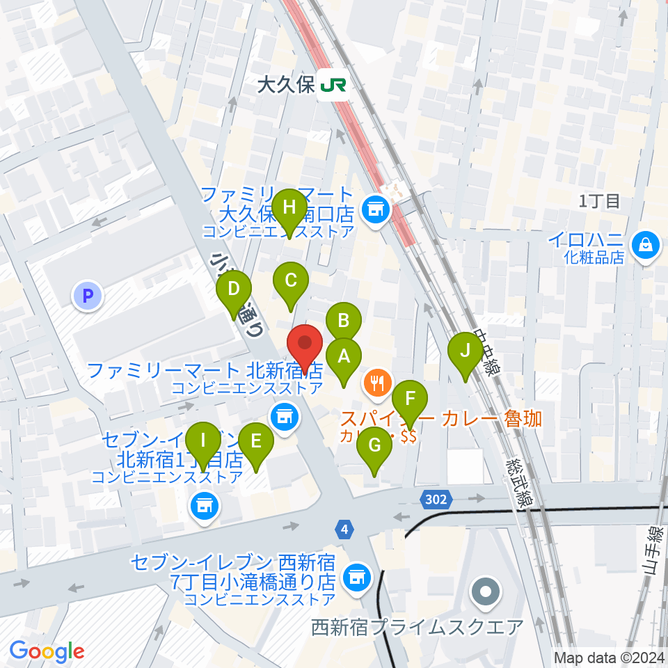 Vantage周辺の駐車場・コインパーキング一覧地図