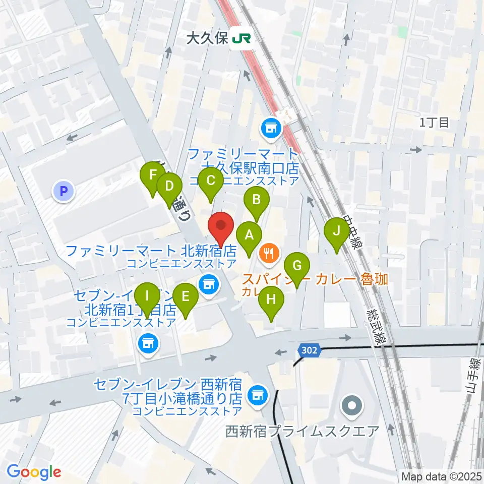 Vantage周辺の駐車場・コインパーキング一覧地図