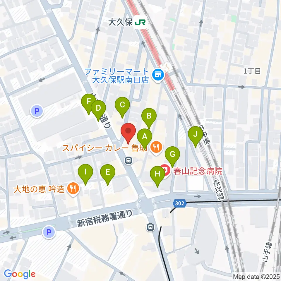 Vantage周辺の駐車場・コインパーキング一覧地図