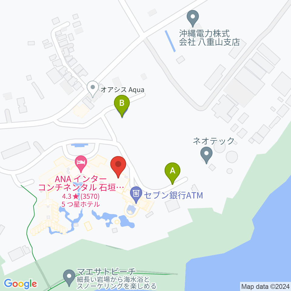 FMいしがきサンサンラジオ周辺の駐車場・コインパーキング一覧地図