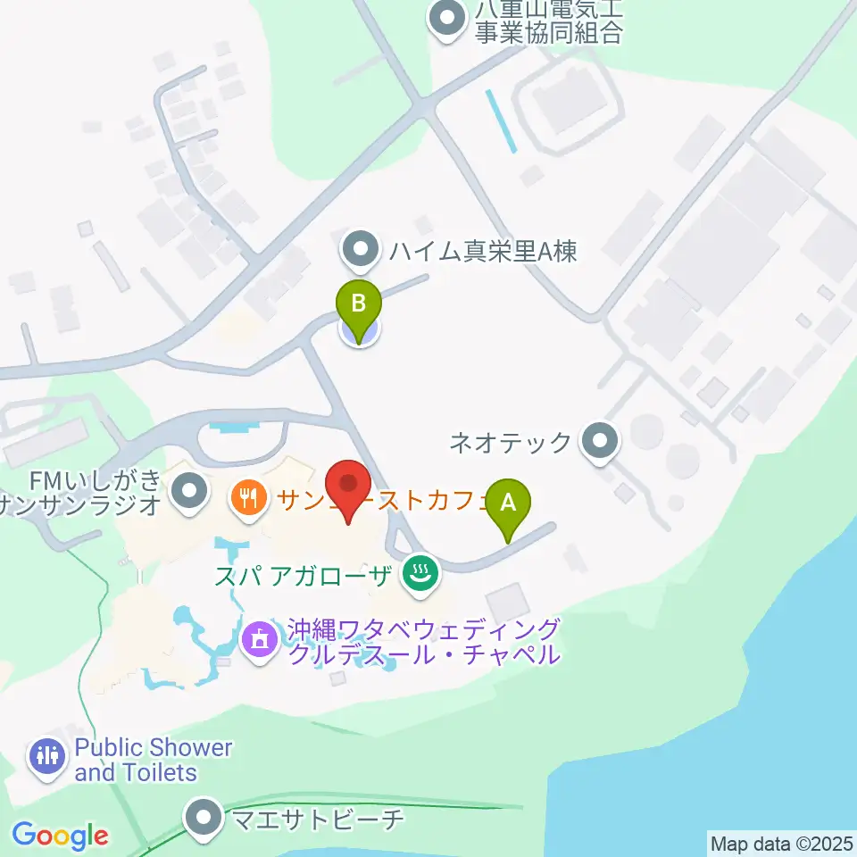 FMいしがきサンサンラジオ周辺の駐車場・コインパーキング一覧地図