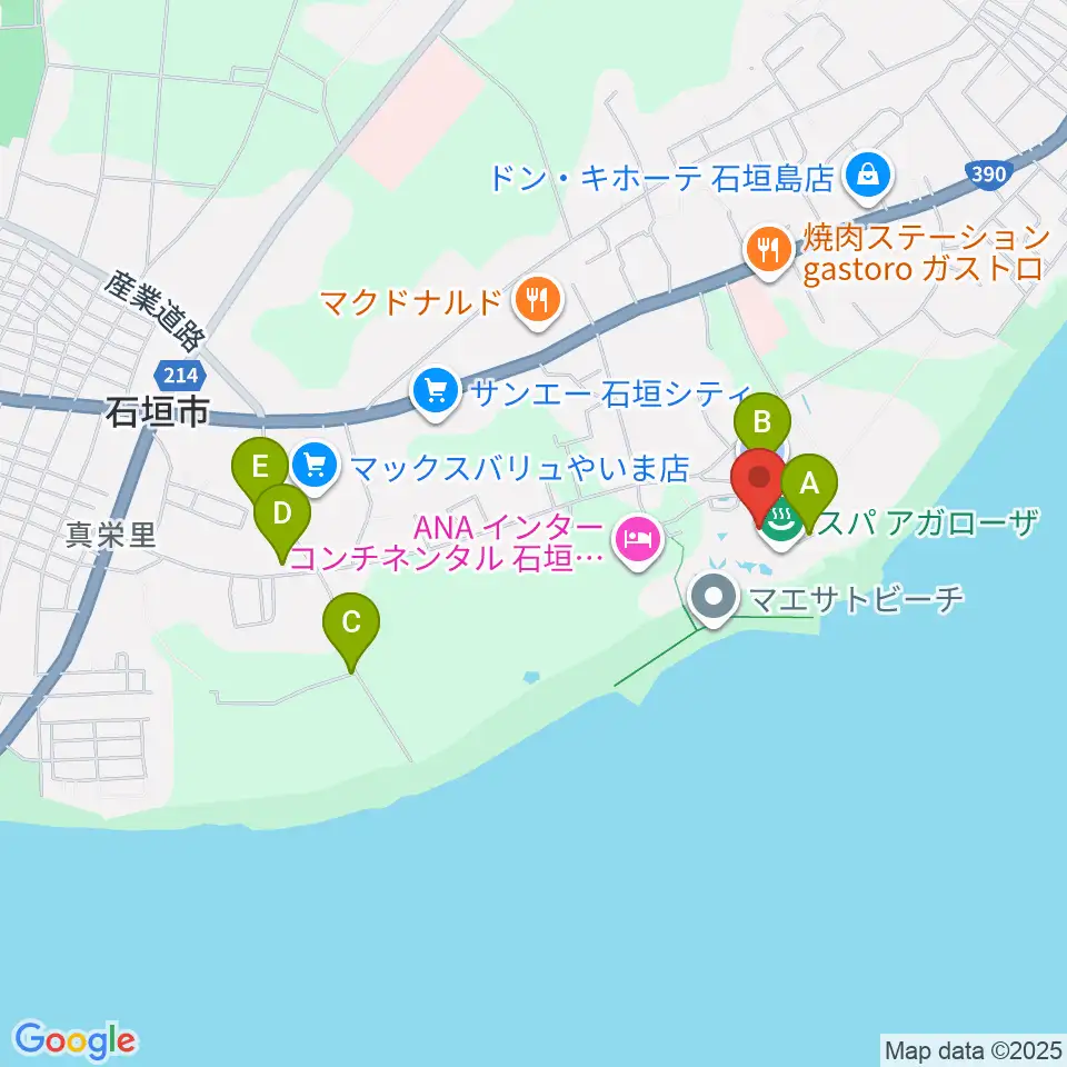FMいしがきサンサンラジオ周辺の駐車場・コインパーキング一覧地図