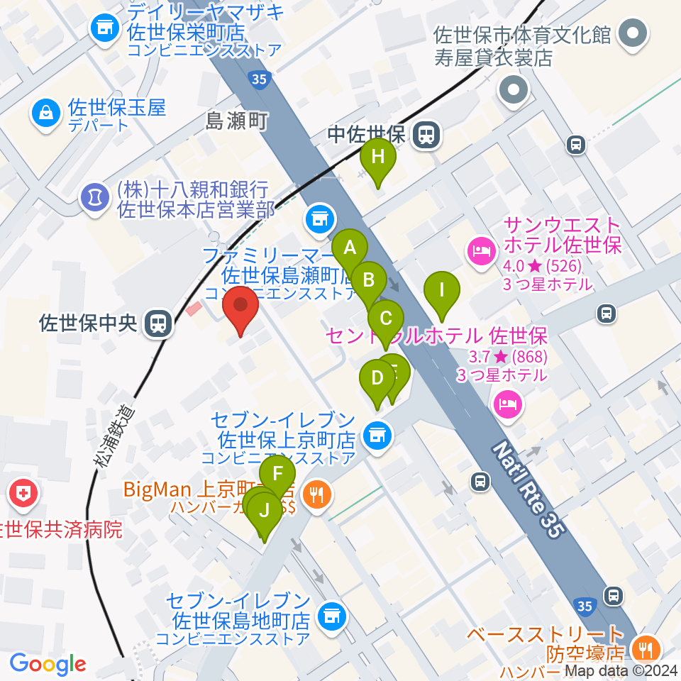 はっぴぃ！FM周辺の駐車場・コインパーキング一覧地図