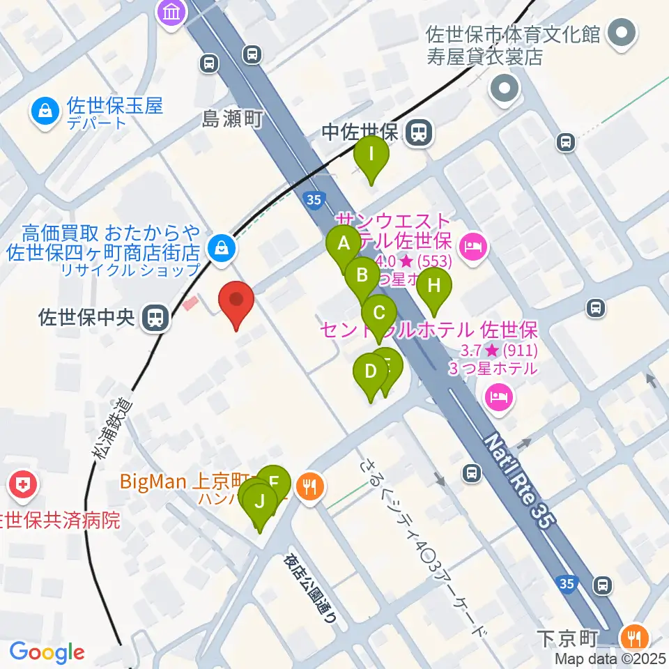 はっぴぃ!FM周辺の駐車場・コインパーキング一覧地図