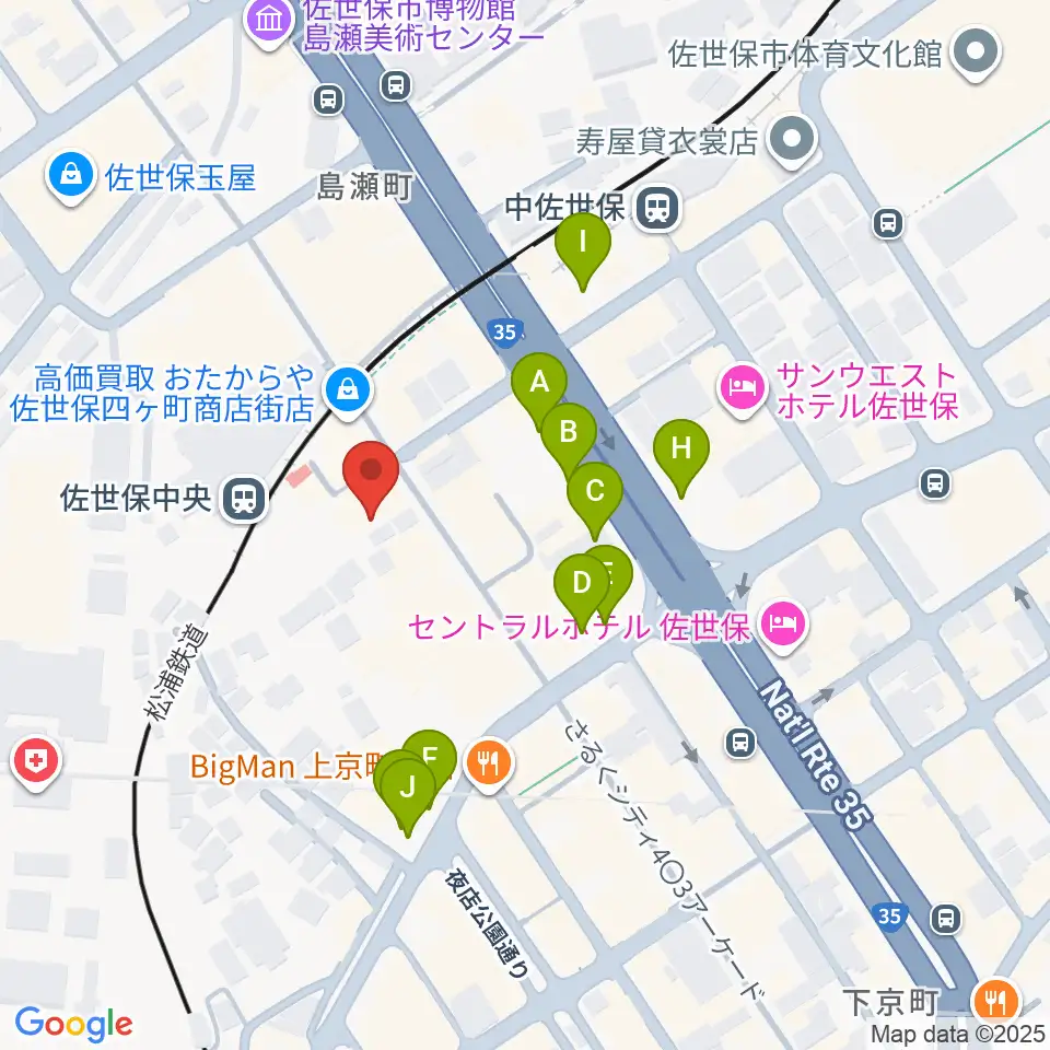 はっぴぃ!FM周辺の駐車場・コインパーキング一覧地図