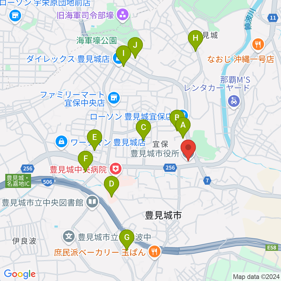 FMとよみ周辺の駐車場・コインパーキング一覧地図