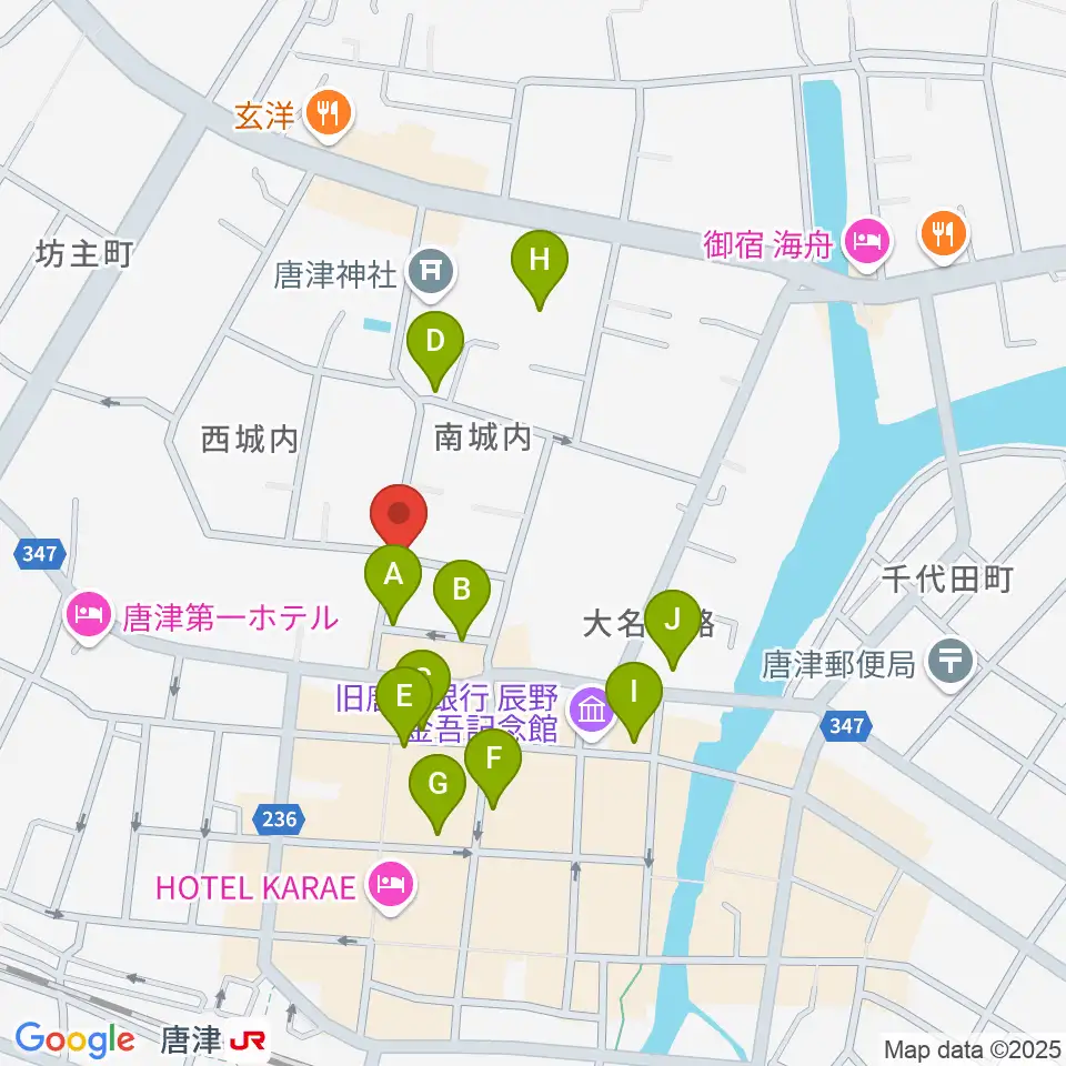 FMからつ周辺の駐車場・コインパーキング一覧地図