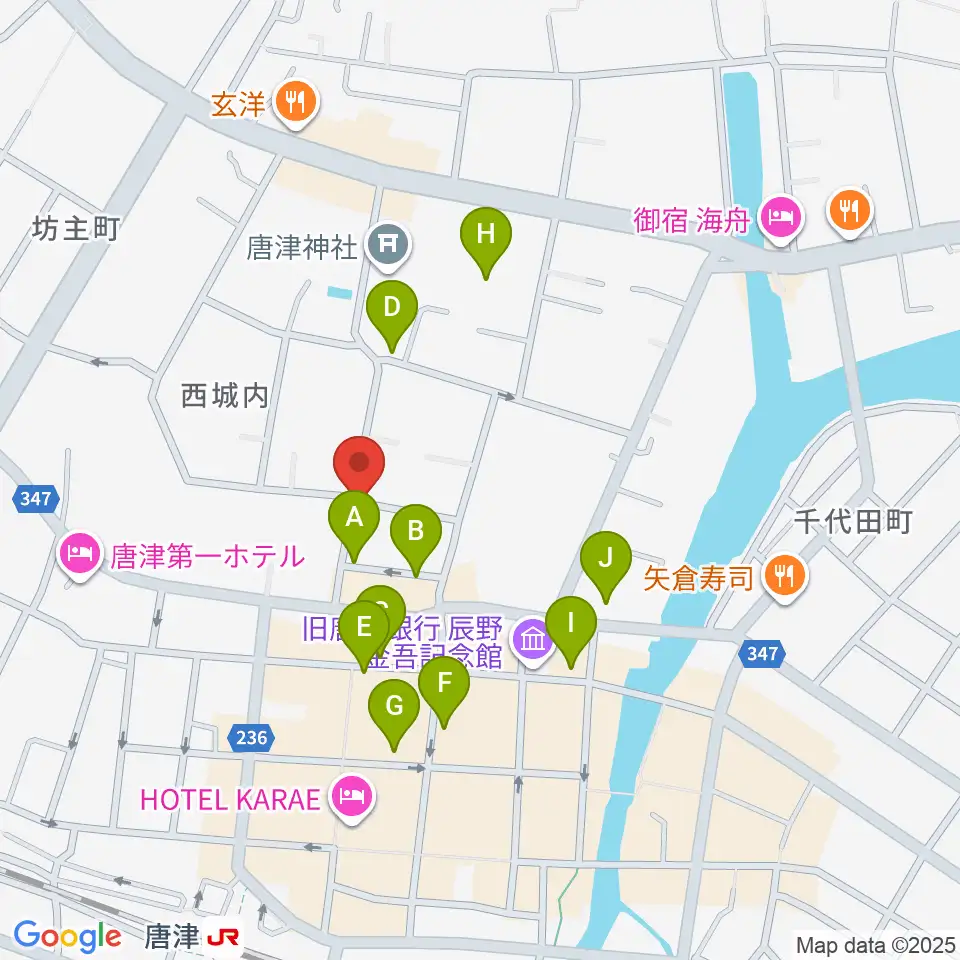 FMからつ周辺の駐車場・コインパーキング一覧地図