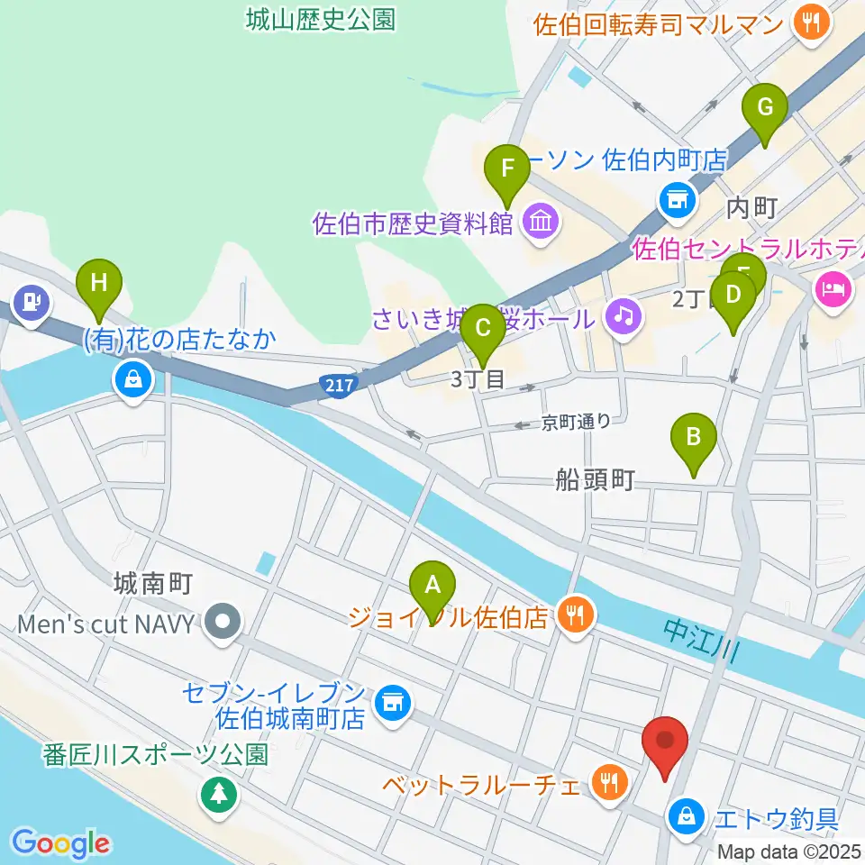 エフエム佐伯周辺の駐車場・コインパーキング一覧地図