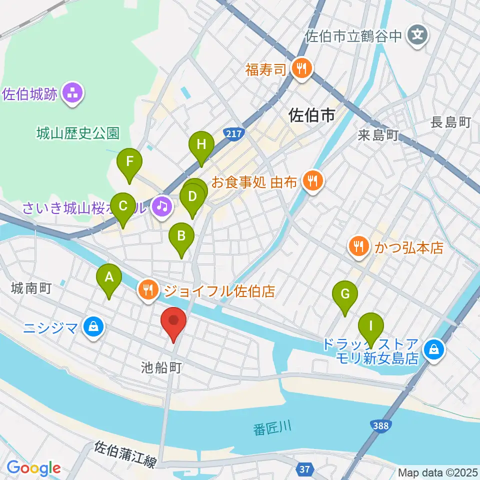 エフエム佐伯周辺の駐車場・コインパーキング一覧地図