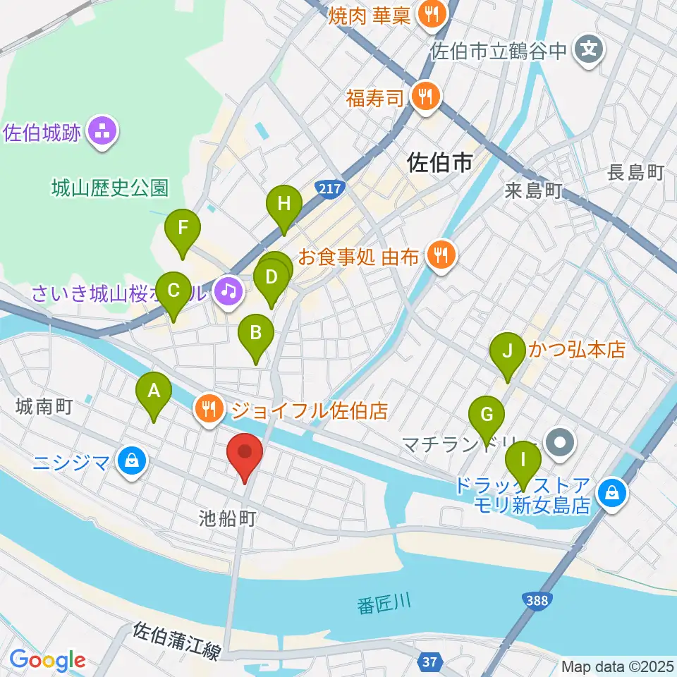 エフエム佐伯周辺の駐車場・コインパーキング一覧地図